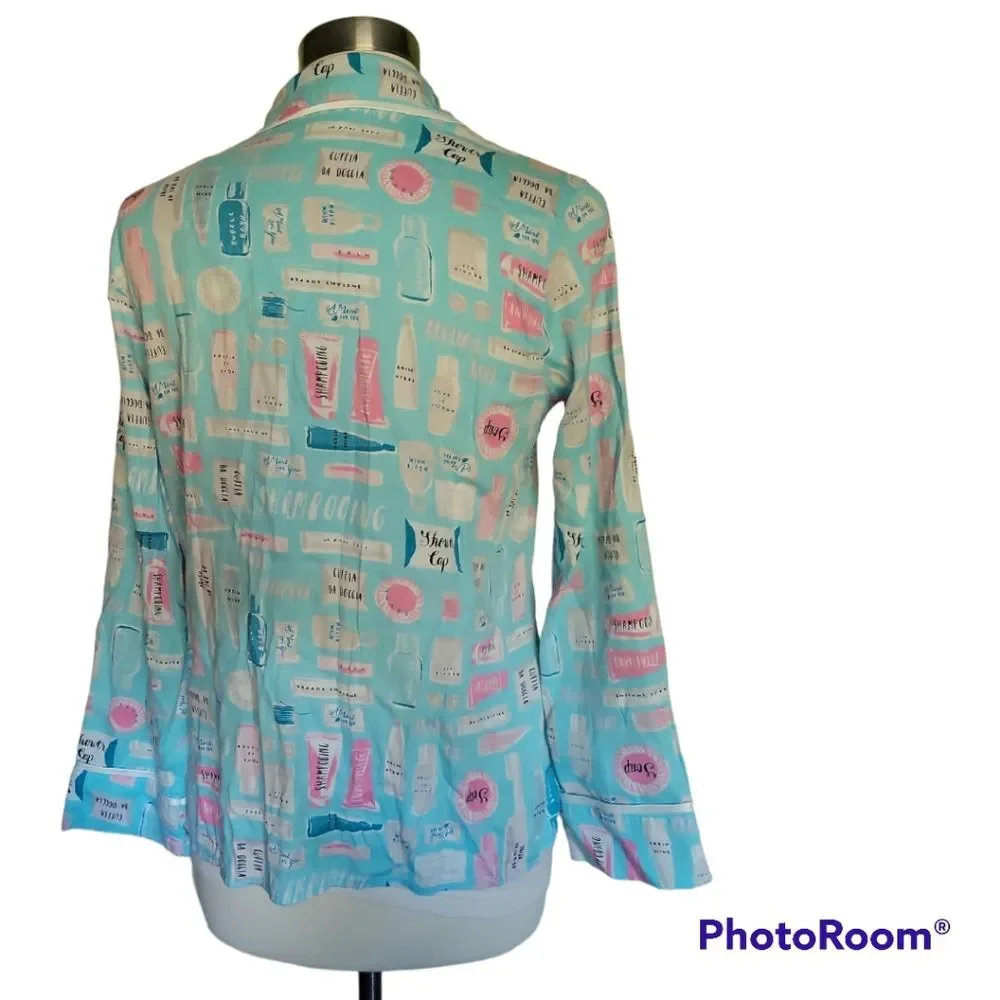 KATE SPADE DREAM A LITTLE DREAM PAJAMA TOP - S
